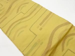 リサイクル　抽象模様織出し名古屋帯